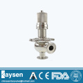 Sanitary regulating ball type safety control valve